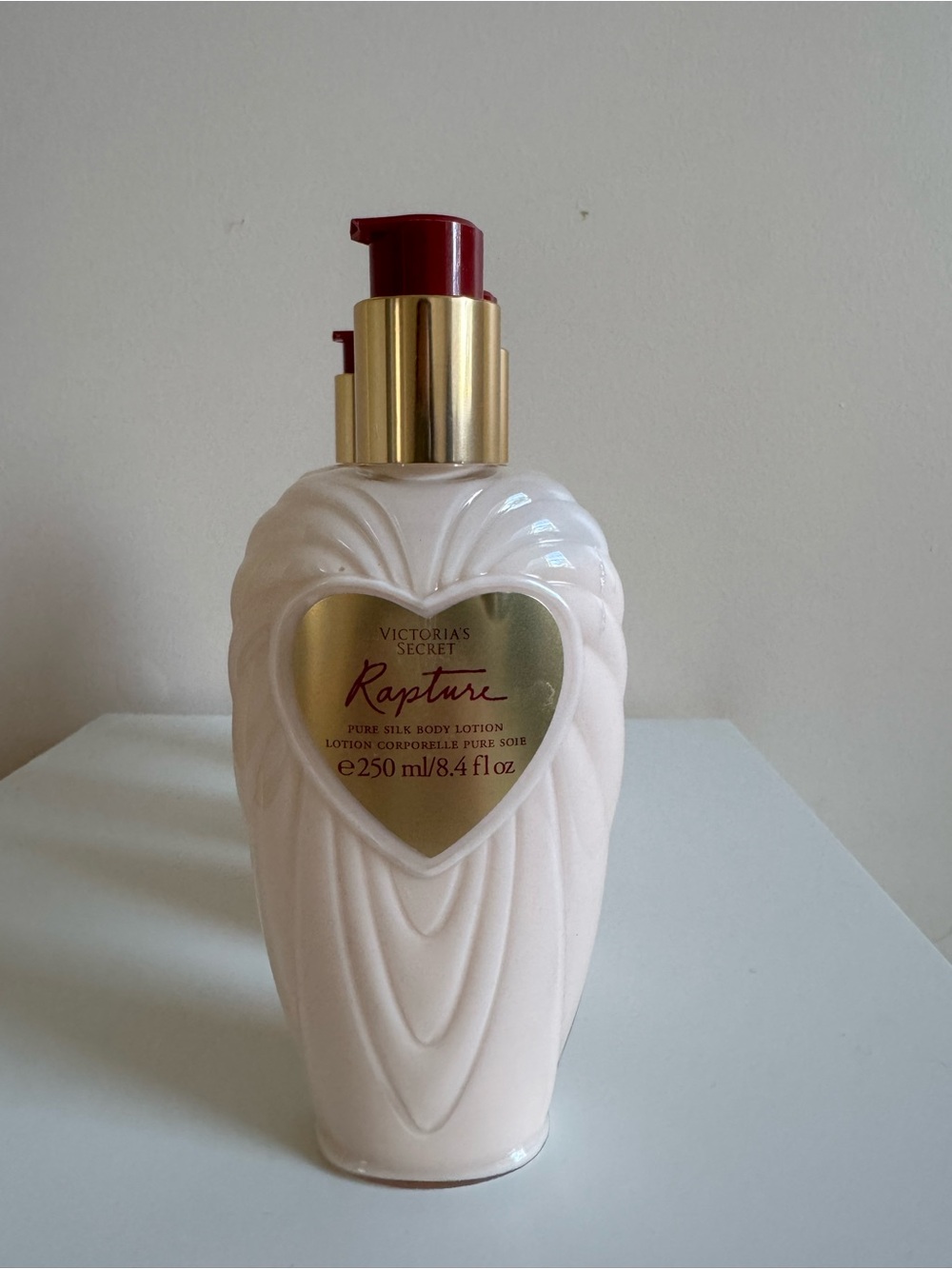 Victoria's Secret Rapture Body Lotion - Pale Pink & Gold Accents-RARE&NEW-8oz